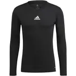 adidas TEAM BASE LONG SLEEVE TEE Pánské fotbalové triko, černá, velikost XXL
