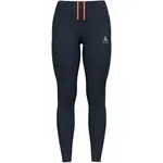 Odlo ESSENTIAL WARM Dámské běžecké legíny, tmavě modrá, velikost