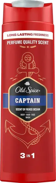 Old Spice Sprchový gél 3 v 1 Captain (Shower Gél + Shampoo) 400 ml
