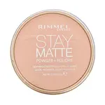 Rimmel London Stay Matte Long Lasting Pressed Powder púder so zmatňujúcim účinkom 002 Pink Blossom 14 g