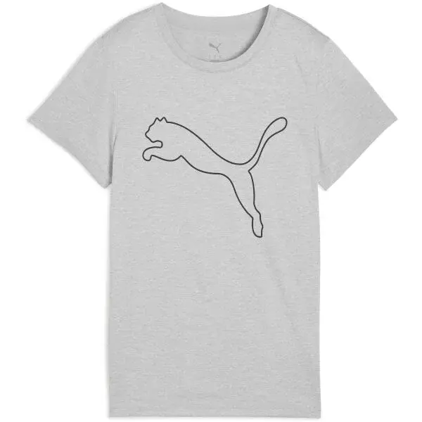 Puma W TAD ESSENTIAL HEATHER LOGO TEE Dámské tričko, šedá, velikost