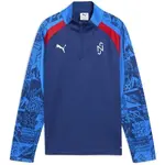 Puma NEYMAR JR PLAYMAKER 1/4 ZIP JR Chlapecká mikina, tmavě modrá, velikost