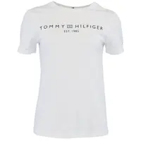Tommy Hilfiger LOGO CREW NECK Dámské triko, bílá, velikost