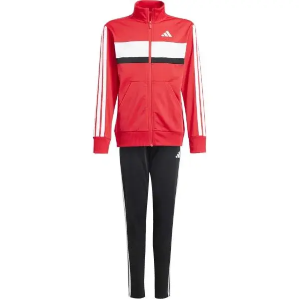 adidas 3-STRIPES TIBERIO Dětská souprava, červená, velikost