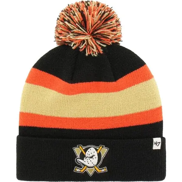 47 NHL ANAHEIM DUCKS BREAKAWAY CUFF KNIT Zimní čepice, černá, velikost UNI