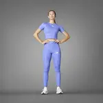 adidas TECHFIT PRINT TEE Dámské tréninkové tričko, modrá, velikost