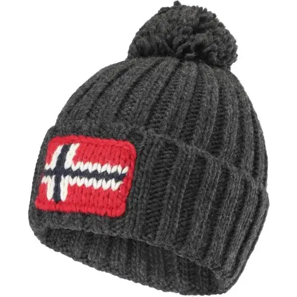 Napapijri SEMIURY 5 Zimní čepice, tmavě šedá, velikost UNI