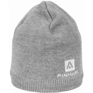 Finmark WINTER HAT Zimní pletená čepice, šedá, velikost UNI
