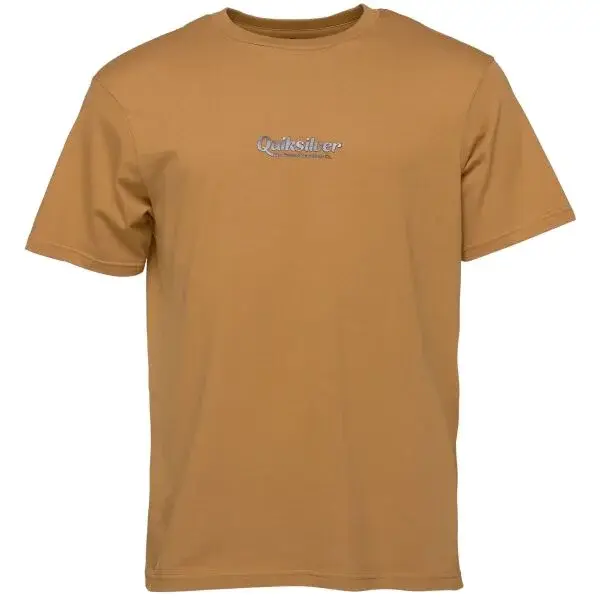 Quiksilver SIMPLE LETTRING SS Pánské triko, žlutá, velikost