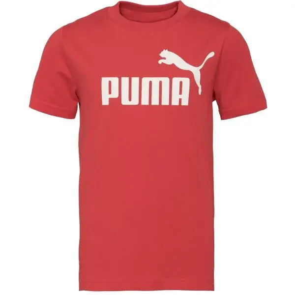 Puma ESSENTIALS N0. 1 LOGO TEE B Chlapecké triko, červená, velikost