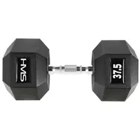 HMS PREMIUM 37,5 KG HEXAGONÁLNÍ JEDNORUČKA Hexagonální jednoručka, černá, velikost 37,5 KG