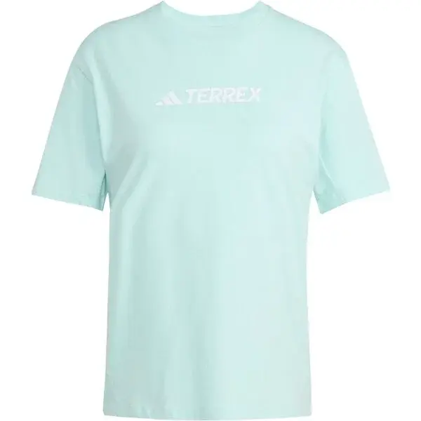 adidas TERREX LOGO TEE W Dámské outdoorové tričko, světle zelená, velikost