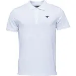 4F POLO SHIRT Pánské polo triko, bílá, velikost