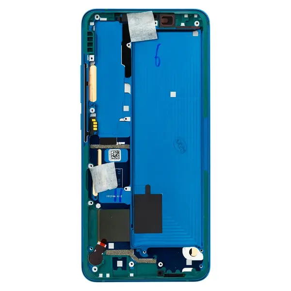LCD + dotyk + přední kryt pro Xiaomi Mi Note 10, green (Service Pack)