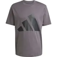 adidas BIG LOGO TEE Pánské tričko, tmavě šedá, velikost XXL