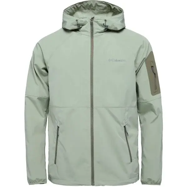 Columbia TALL HEIGHTS II HOODED SOFTSHELL Pánská softshelová bunda, světle zelená, velikost