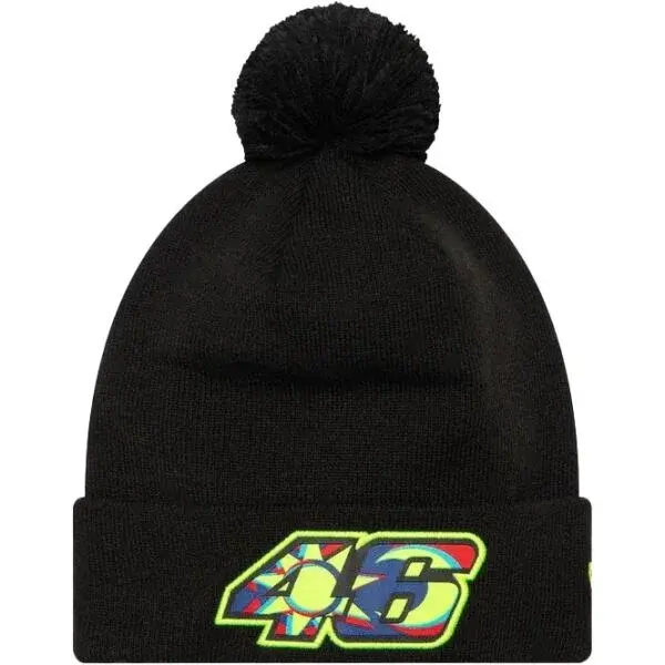 New Era VR46 GRAPHIC OVERLAY CUFF BEANIE Zimní čepice, černá, velikost UNI