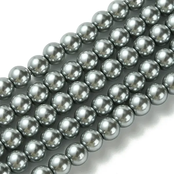 Eco-Friendly Dyed Glass Pearl Beads Strands