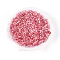 Transparent Spray Painted Glass Beads