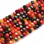 Electroplate Mixed Color Glass Beads Strands