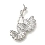 Rack Plating Brass Micro Pave Cubic Zirconia Pendants