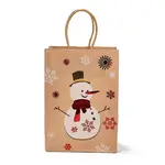 Christmas Theme Hot Stamping Rectangle Paper Bags