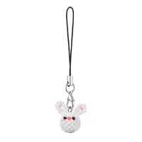 Rabbit Glass Seed Beads Charms Mobile Straps