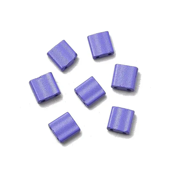 2-Hole Baking Paint Glass Seed Beads