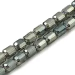Electroplate Transparent Glass Beads Strands