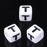 Acrylic Horizontal Hole Letter Beads