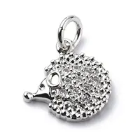 Brass Micro Pave Cubic Zirconia Charms