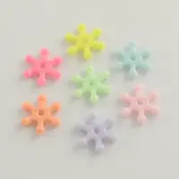 Opaque Snowflake Acrylic Beads