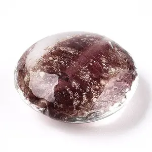 Luminous Handmade Gold Sand Lampwork Beads