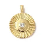 Rack Plating Brass & Cubic Zirconia Pendants