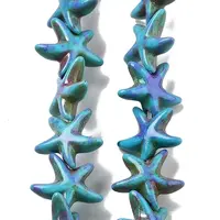 Synthetic Turquoise Dyed Beads Strands