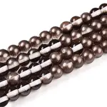 Baking Painted Transparent Glass Beads Strands