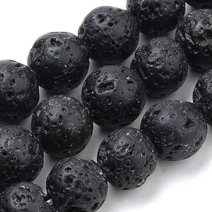 Natural Lava Rock Beads Strands