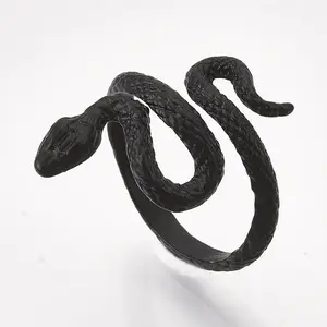 Electrophoresis Alloy Cuff Finger Rings