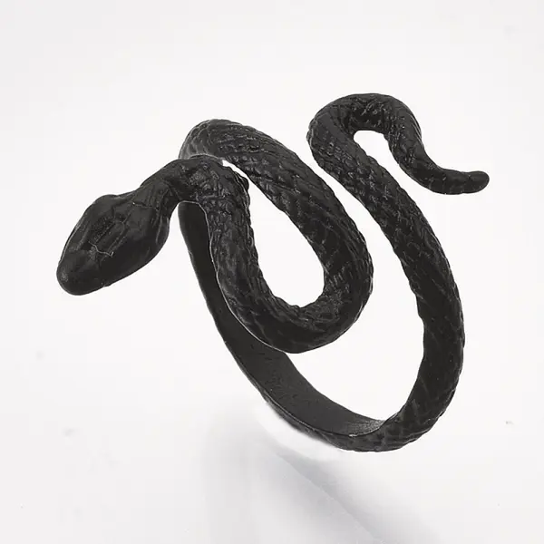 Electrophoresis Alloy Cuff Finger Rings