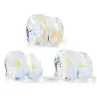 Spray Painted Glass Beads