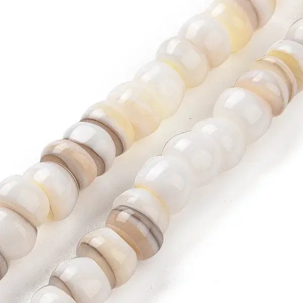 Natural Cultured Freshwater Shell Beads Strands