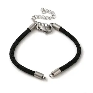 Milan Cord & 202 Stainless Steel Bracelets Making