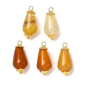 Natural Crackle Agate Pendants