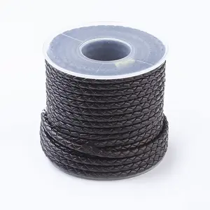 Round Braided Leather Cord