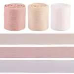 3 Rolls 3 Colors Wrinkle Polyester Ribbon