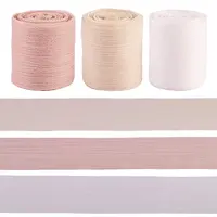 3 Rolls 3 Colors Wrinkle Polyester Ribbon