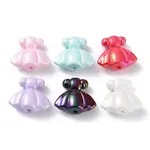 UV Plating Rainbow Iridescent Acrylic Beads