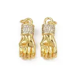 Brass Micro Pave Cubic Zirconia Pendants