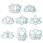 Waterproof PVC Colored Laser Stained Window Film Adhesive Stickers