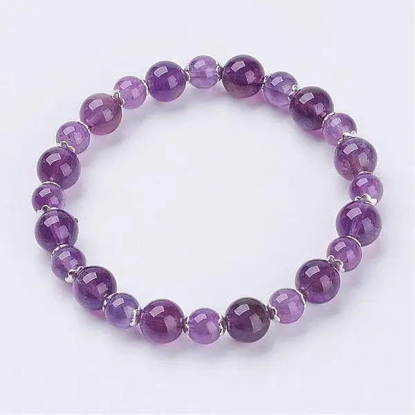 Natural Amethyst Stretch Bracelets